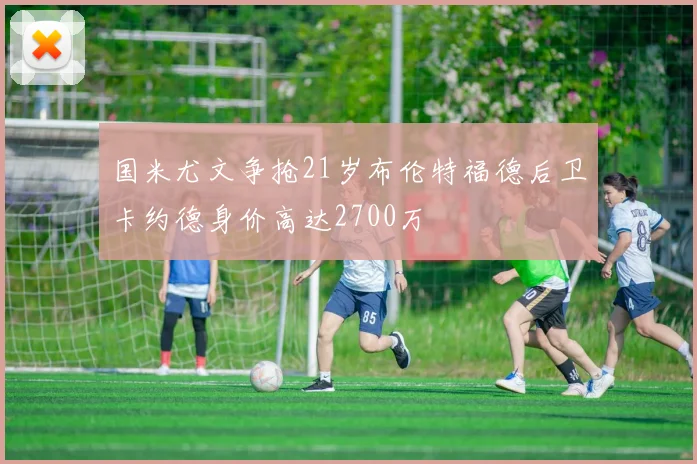 国米尤文争抢21岁布伦特福德后卫卡约德身价高达2700万